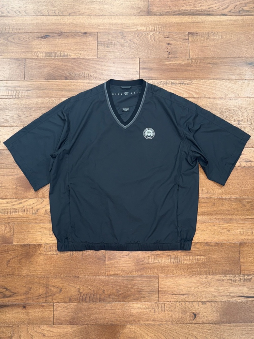 Vintage Black Nike Golf Walt Disney World Golf 1971 Pull Over Windbreaker - L